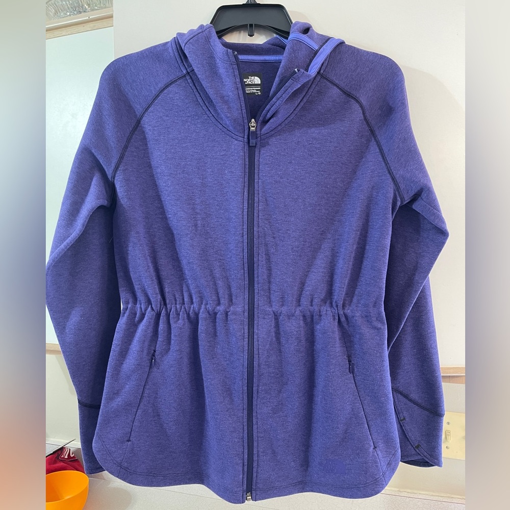 North face purple sweatshirt